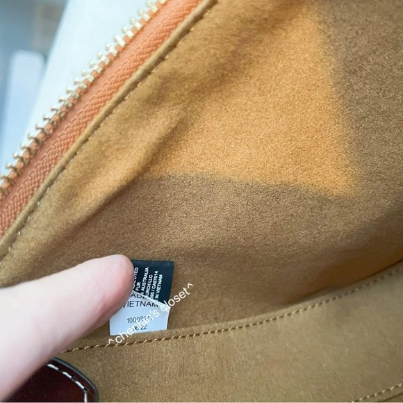 🔥NeW! Tory Burch T Monogram Haircalf Mini Crescent Bag - Picture 14 of 15